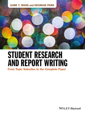 cover image of Student Research and Report Writing